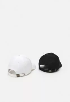 Pier One UNISEX 2 PACK - Czapka Z Daszkiem - Black/white