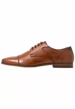 Pier One LEATHER - Eleganckie Buty - Cognac