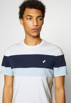 Pier One T-shirt Z Nadrukiem - White/blue -Pier One Sklep 0c4d7a9c58b9432c847d4bba78c7bc49