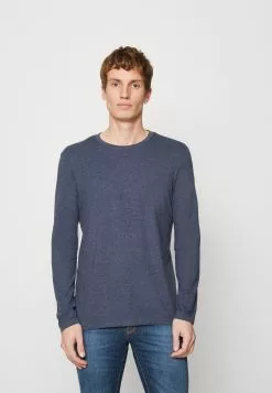 Pier One 3 PACK - Bluzka Z Długim Rękawem - Mottled Dark Blue/light Brown/off-white -Pier One Sklep 0e1473e0b15d4184a1c5205f60ccb542