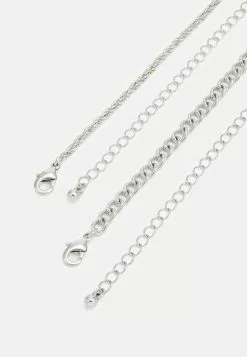 Pier One UNISEX 2 PACK - Naszyjnik - Silver-coloured