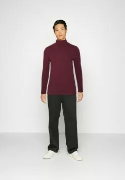 Pier One 2 PACK - Bluzka Z Długim Rękawem - Beige/bordeaux