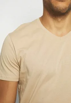 Pier One 3 PACK - T-shirt Basic - Khaki/tan/dark Blue -Pier One Sklep 112e274a77d44bfdb30f2a1f86f0f677