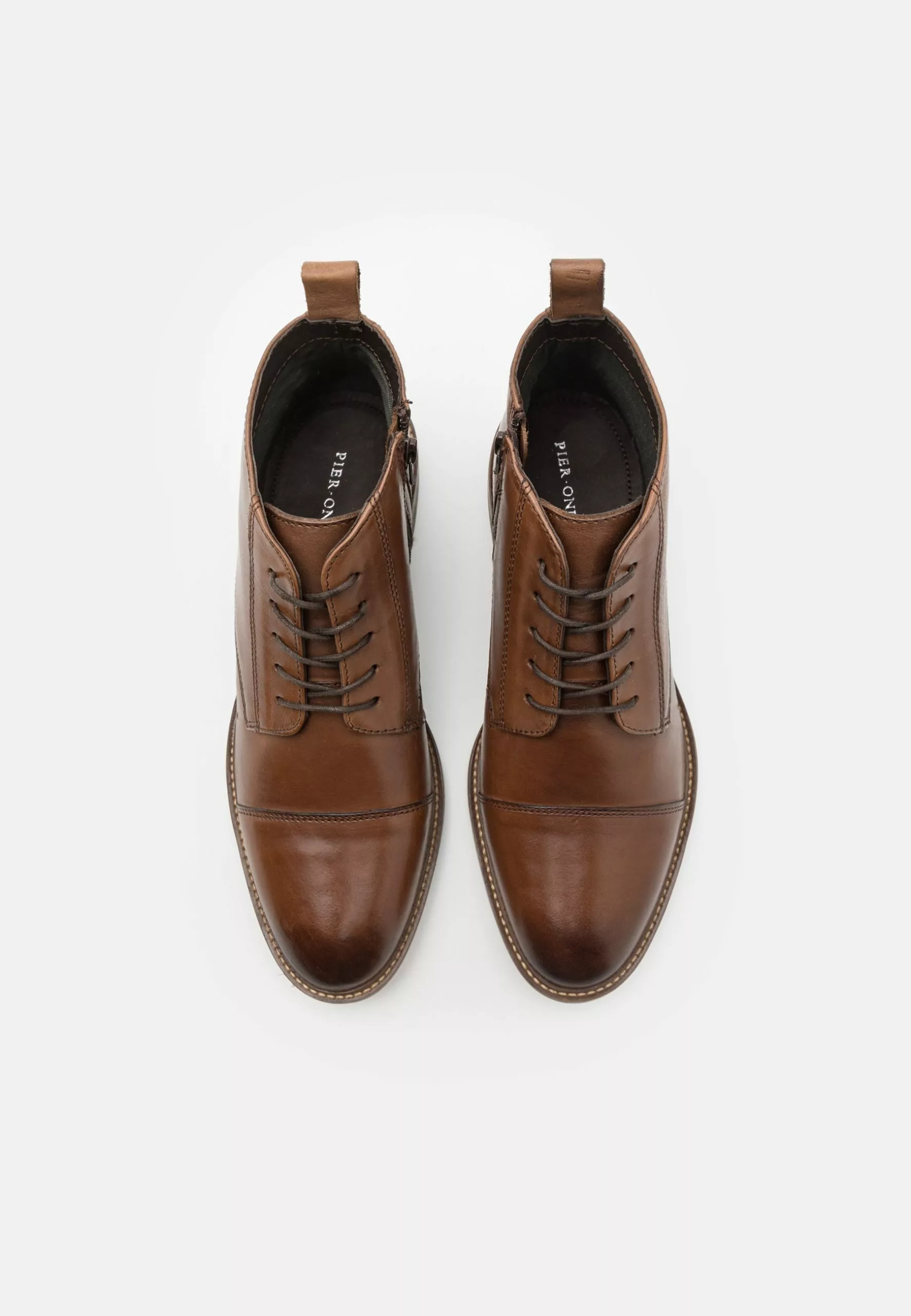 Pier One LEATHER - Oksfordki - Brown 4 Pier One LEATHER - Oksfordki - Brown - obrazek 3