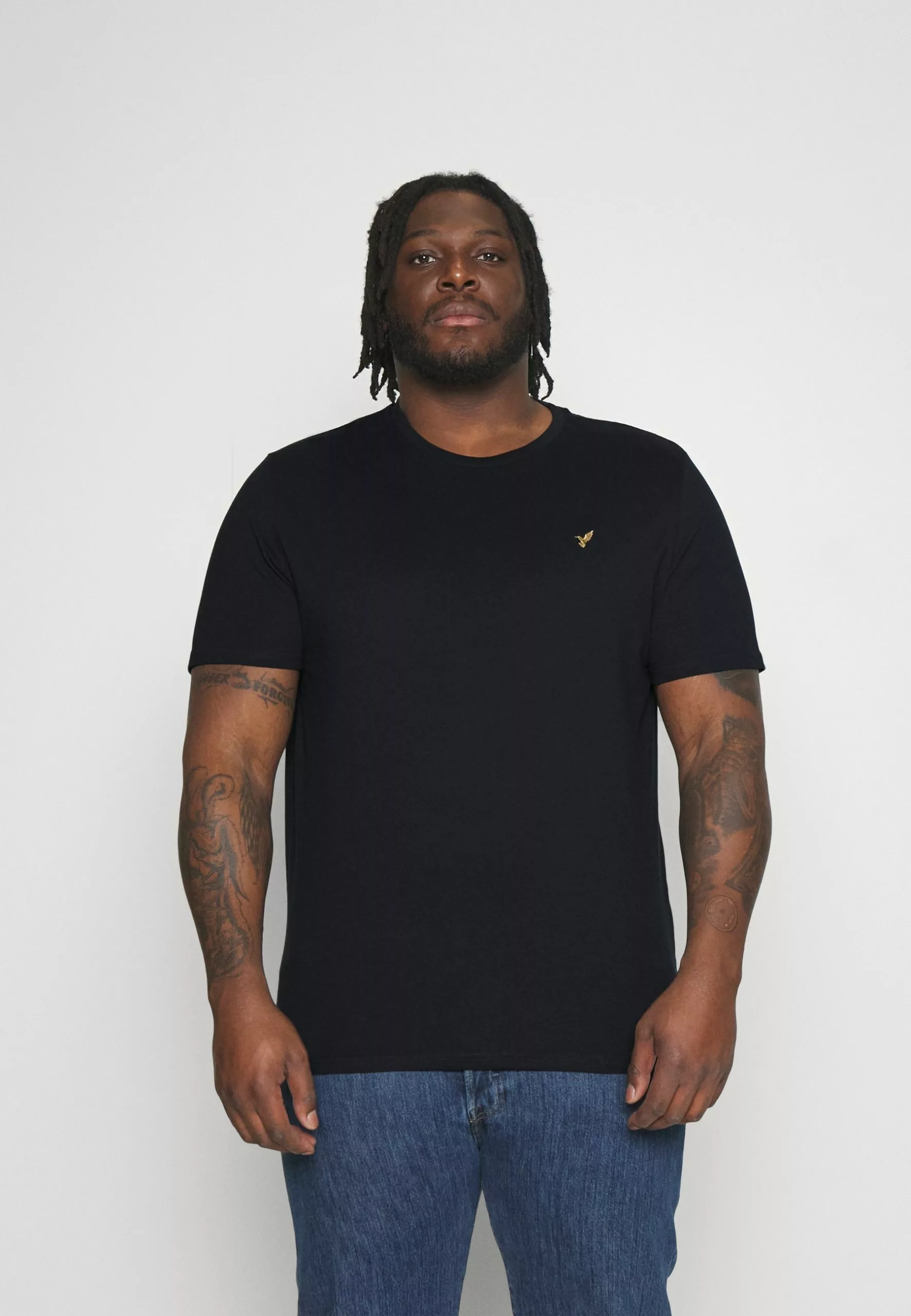 Pier One 2 PACK - T-shirt Basic - Dark Blue/white 7 Pier One 2 PACK - T-shirt Basic - Dark Blue/white - obrazek 5