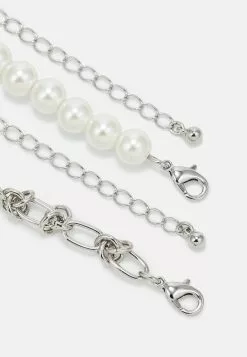 Pier One 2 PACK UNISEX - Naszyjnik - Silver