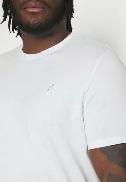 Pier One 5 PACK - T-shirt Basic - White/mottled Dark Grey/bordeaux -Pier One Sklep 3751437af64b4710b8c1b421155b8f3d