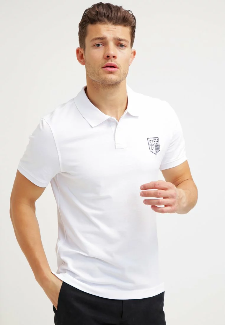 Pier One Koszulka Polo - White 3 Pier One Koszulka Polo - White