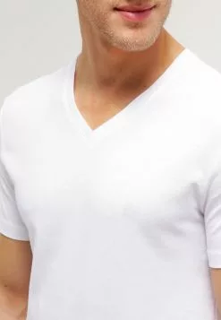 Pier One 2 PACK - T-shirt Basic - White/black -Pier One Sklep 3d5015223ce5444ba04d1399d153510c