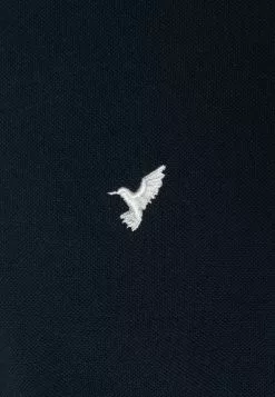 Pier One PIQUE EMBRO DETAIL - T-shirt Basic - Dark Blue -Pier One Sklep 421eaf6ab4a14994be819750c9b8e6d4