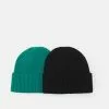 Pier One UNISEX 2 PACK - Czapka - Black/green -Pier One Sklep 42d715c19d714689832d0f8d1afdad4e