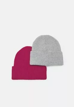 Pier One UNISEX 2 PACK - Czapka - Red/grey