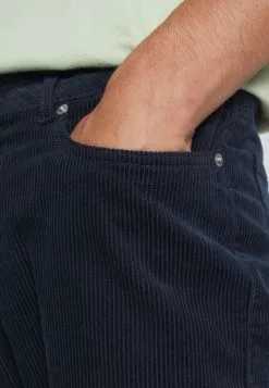 Pier One CORDUROY - Spodnie Materiałowe - Dark Blue -Pier One Sklep 4a62c5c14b3942dd807a08dcdf55b80a