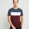 Pier One T-shirt Z Nadrukiem - Bordeaux / Dark Blue -Pier One Sklep 4b3dafcec25c471fabe30e21c69b1ebf