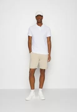 Pier One 3 PACK - Koszulka Polo - Bordeaux/white/dark Blue