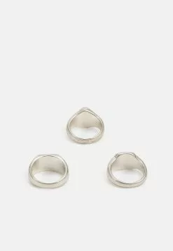 Pier One 3 PACK - Pierścionek - Silver-coloured