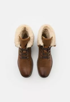 Pier One LEATHER - Botki Sznurowane - Camel -Pier One Sklep 58338f66cc624a14b1e5d27e7e21ebaf