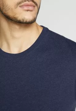 Pier One 4 PACK - T-shirt Basic - Black/white/blue -Pier One Sklep 5847a37145c74e25a85f71f4653216cb