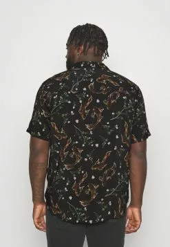 Pier One ASIAN PRINT RESORT - Koszula - Black -Pier One Sklep 5a6accf28057487eb93c99474306228a