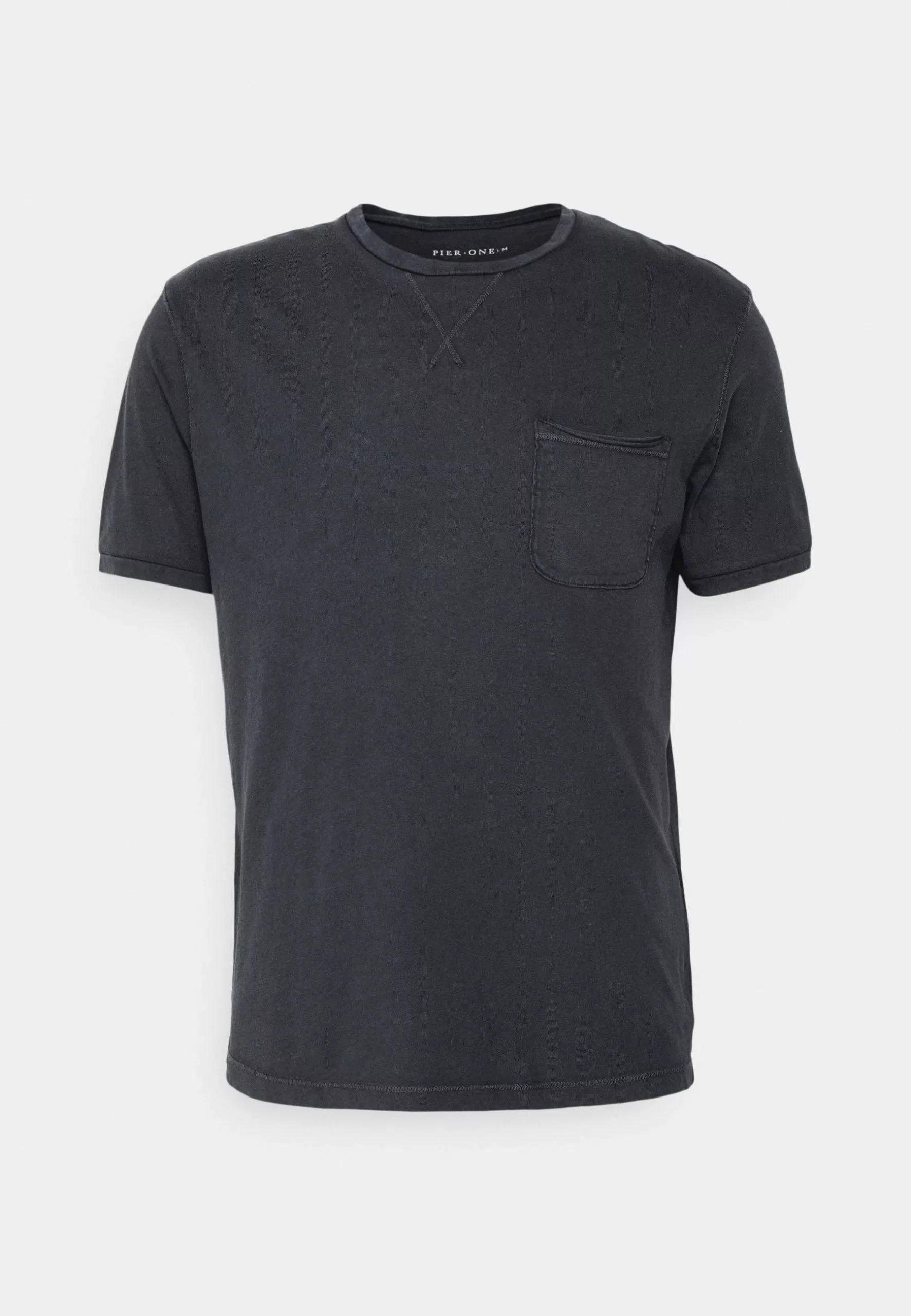 Pier One GARMENT TEE - T-shirt Basic - Dark Blue 6 Pier One GARMENT TEE - T-shirt Basic - Dark Blue - obrazek 4