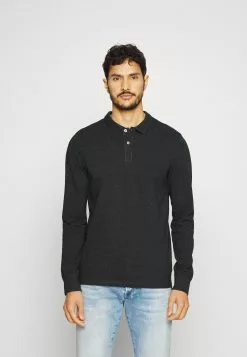 Pier One LONG SLEEVE 2 PACK - Koszulka Polo - Dark Grey/khaki -Pier One Sklep 61c36d2fe9404d06a651873e3825e3f3