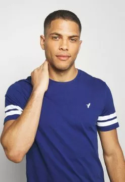 Pier One T-shirt Z Nadrukiem - Blue -Pier One Sklep 621e40f5b57b430b922e1d3a4ff13a1d