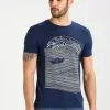 Pier One T-shirt Z Nadrukiem - Dark Blue/white