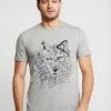 Pier One T-shirt Z Nadrukiem - Mottled Grey -Pier One Sklep 6b2a5d35469c4e41b5b31108b481ad55