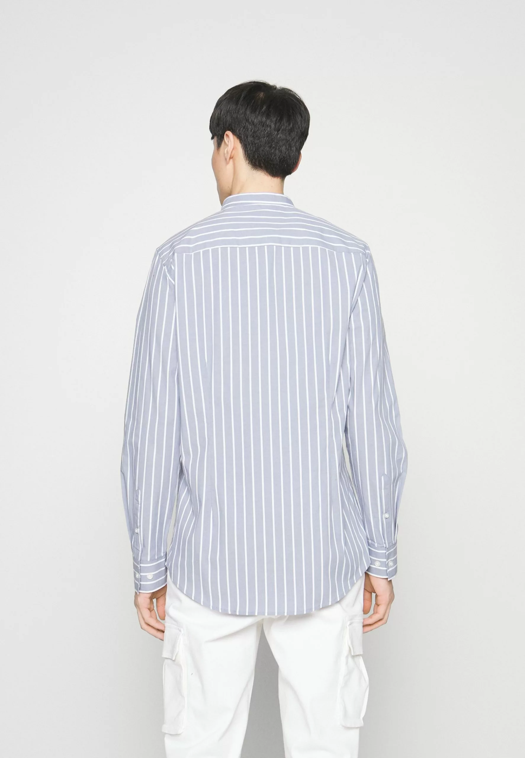 Pier One MUSCLE FIT STAND - Koszula - Blue 5 Pier One MUSCLE FIT STAND - Koszula - Blue - obrazek 3