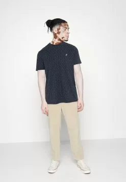 Pier One 5 PACK - T-shirt Basic - Dark Blue/white/red