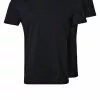 Pier One 2 PACK - T-shirt Basic - Black -Pier One Sklep 780252fa691540f5a0c48cf89f3c30f2