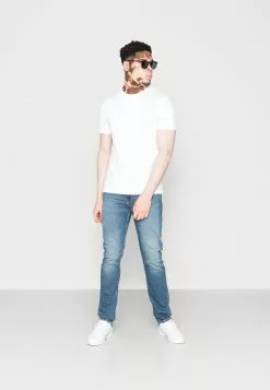 Pier One 10 PACK - T-shirt Basic - Mottled Light Grey/black/white