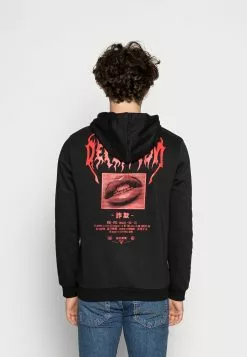 Pier One UNISEX - Bluza Z Kapturem - Black -Pier One Sklep 85377ab571d548cb9f5888b56d738dda