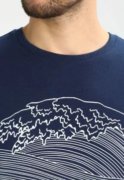 Pier One T-shirt Z Nadrukiem - Dark Blue/white -Pier One Sklep 863554ecc26f4c63bcb319402c35f9e1
