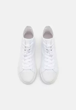 Pier One UNISEX - Sneakersy Wysokie - White -Pier One Sklep 8de458166913420995bdf3fadfee5261