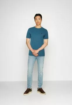 Pier One 5 PACK - T-shirt Basic - Mottled Blue/light Green/off-white