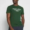 Pier One OSAKA TEE - T-shirt Z Nadrukiem - Green