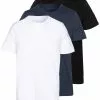 Pier One 3 PACK - T-shirt Basic - Black/white/blue -Pier One Sklep 9a7be9f8e1a446199ff4f3bca527601a