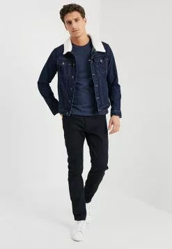 Pier One T-shirt Basic - Mottled Dark Blue -Pier One Sklep a02d254347e443f49e2c4e865f36b1ba