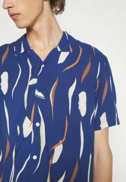 Pier One CONTEMPORARY ART REGULAR RESORT - Koszula - Blue -Pier One Sklep a0518d679d4f43c280b131d270852c8b