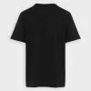 Pier One PIQUE EMBRO DETAIL - T-shirt Basic - Black