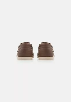 Pier One LEATHER UNISEX - Buty żeglarskie - Brown -Pier One Sklep a37c8296946f472d8252cc26e68e3068