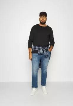 Pier One 2 PACK - Bluzka Z Długim Rękawem - Blue/black