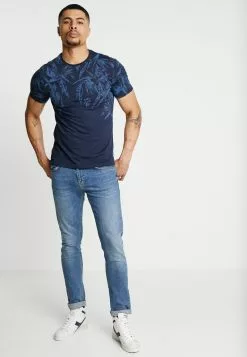 Pier One T-shirt Z Nadrukiem - Blue -Pier One Sklep a980d75d161548f7ba79271c06d9e41f