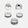Pier One 5 PACK - Pierścionek - Silver-coloured 2 Pier One 5 PACK - Pierścionek - Silver-coloured -Pier One Sklep b5b02adb33c14603a54519e8dea423c3