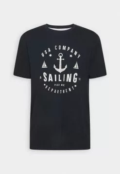 Pier One T-shirt Z Nadrukiem - Dark Blue -Pier One Sklep ba498234f92a4c4fb954746b70bacd66