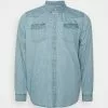 Pier One DENIM - Koszula - Light Blue Denim -Pier One Sklep bc4ce0d189e14102923927c676e0dc86