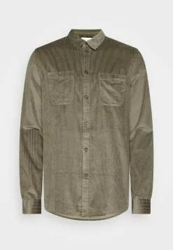 Pier One CORDUROY OVERSHIRT - Koszula - Khaki