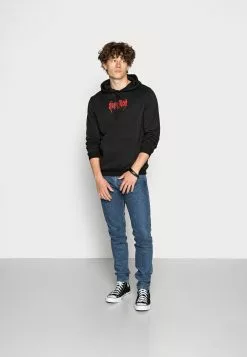 Pier One UNISEX - Bluza Z Kapturem - Black -Pier One Sklep c4093f19bd934d3f8fdc80fa8ddb7e39