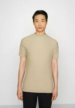 Pier One T-shirt Z Nadrukiem - Beige